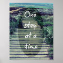 Search for one step at a time posters Typography