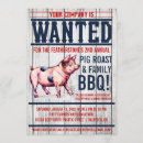 Search for vintage pig roast invitations Western