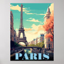 Search for vintage eiffel tower posters French architecture