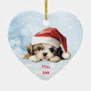 Search for shih tzu puppy christmas tree decorations Pet