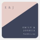 Search for blush navy blue wedding stickers Modern