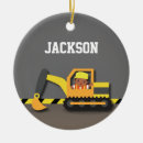 Search for construction vehicle christmas tree decorations Excavator