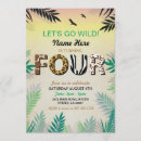 Search for jungle 4th birthday invitations Zoo