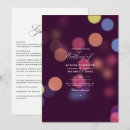 Search for bokeh lights wedding invitations Gold