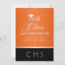 Search for orange black silver invitations Modern