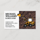 Search for earthmoving business cards Construction