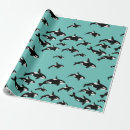 Search for whale wrapping paper Black and white