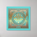 Search for gold turquoise canvas prints Meditation