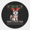 Search for alaskan malamute dog stickers Sequin christmas tree sparkly