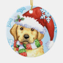 Search for yellow labrador christmas tree decorations Snowflakes