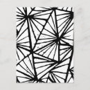 Search for black and white geometric patterns postcards Lines