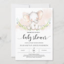 Search for cute elephant baby shower invitations For kids