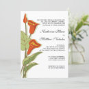 Search for orange lily wedding invitations Elegant