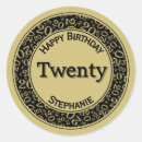 Search for 20th birthday party stickers Modern