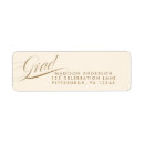 Search for graduation announcement return address labels Minimalist