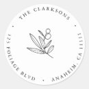 Search for olive branch return address labels Leaves