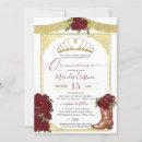 Search for maroon quinceanera invitations Red