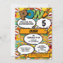 Search for comic book superhero invitations Cool