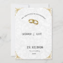 Search for gold filigree wedding invitations Classic