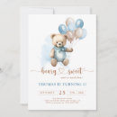 Search for trendy 1st birthday invitations Beary first birthday