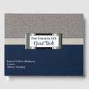Search for leather guest books Blue