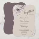 Search for lavender bouquet wedding invitations Violet