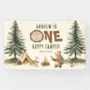 Search for happy 1st birthday banners One happy camper