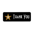 Search for black glitter return address labels Star