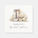 Search for rustic bridal shower napkins Cowboy boots