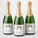 Search for happy new year wine labels Gold