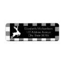 Search for black gingham return address labels Lumberjack