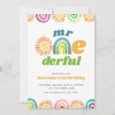 Search for mr onederful birthday invitations Boho
