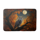 Search for owl bath mats Great horned owl
