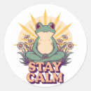 Search for yoga meditation stickers Frog