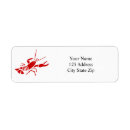 Search for lobster return address labels Crayfish