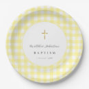 Search for yellow gingham plates Elegant