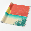 Search for seascape wrapping paper Vintage