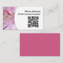 Search for japanese business cards Cherry blossom