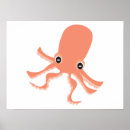 Search for marine creatures posters Illustration