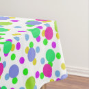 Search for fun bright pattern tablecloths White