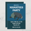 Search for manatee birthday invitations Sea cow