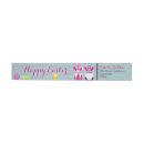 Search for cute easter bunny and eggs return address labels Flowers