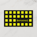 Search for banana business cards White
