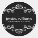 Search for black and white border stickers Elegant