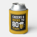 Search for 80th birthday can coolers 80 years