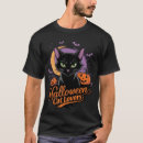 Search for starry night cat tshirts Black cat halloween