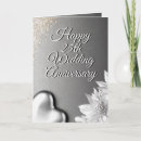 Search for 25th silver wedding anniversary cards Floral