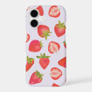 Search for cute food patterns iphone cases Strawberry