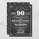Search for men dinner birthday invitations Black and white