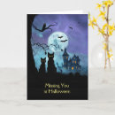 Search for bats halloween cards Black cat